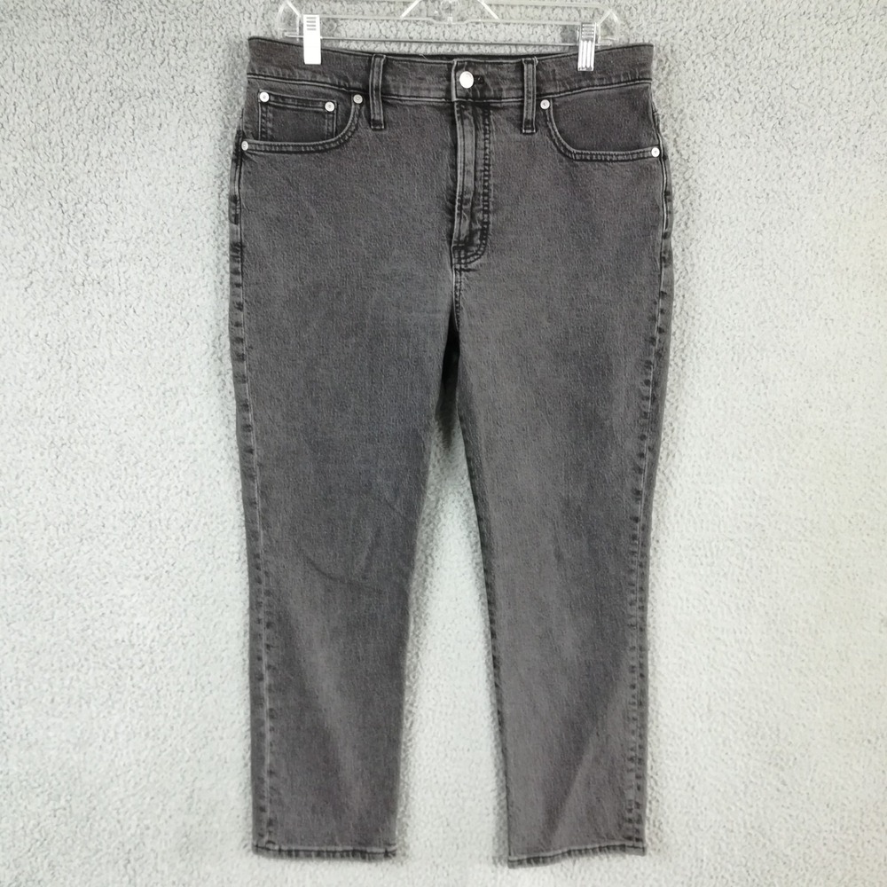 Madewell Womens Jeans Perfect Vintage Boyfriend Washed Black Denim Petite 30P